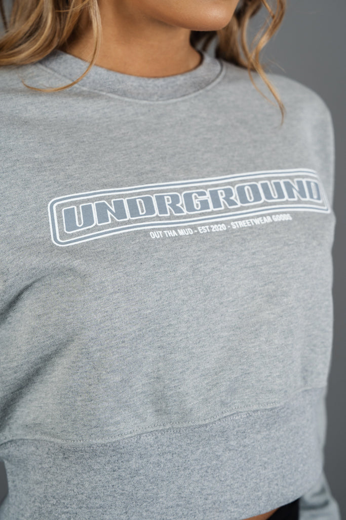 Loose Crop Jumper “OUT THA MUD”