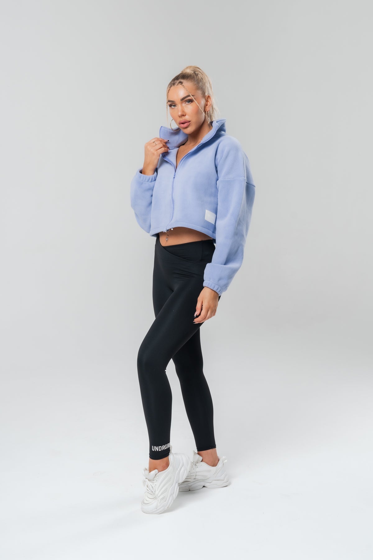 Cotton Zip Up X Lavender