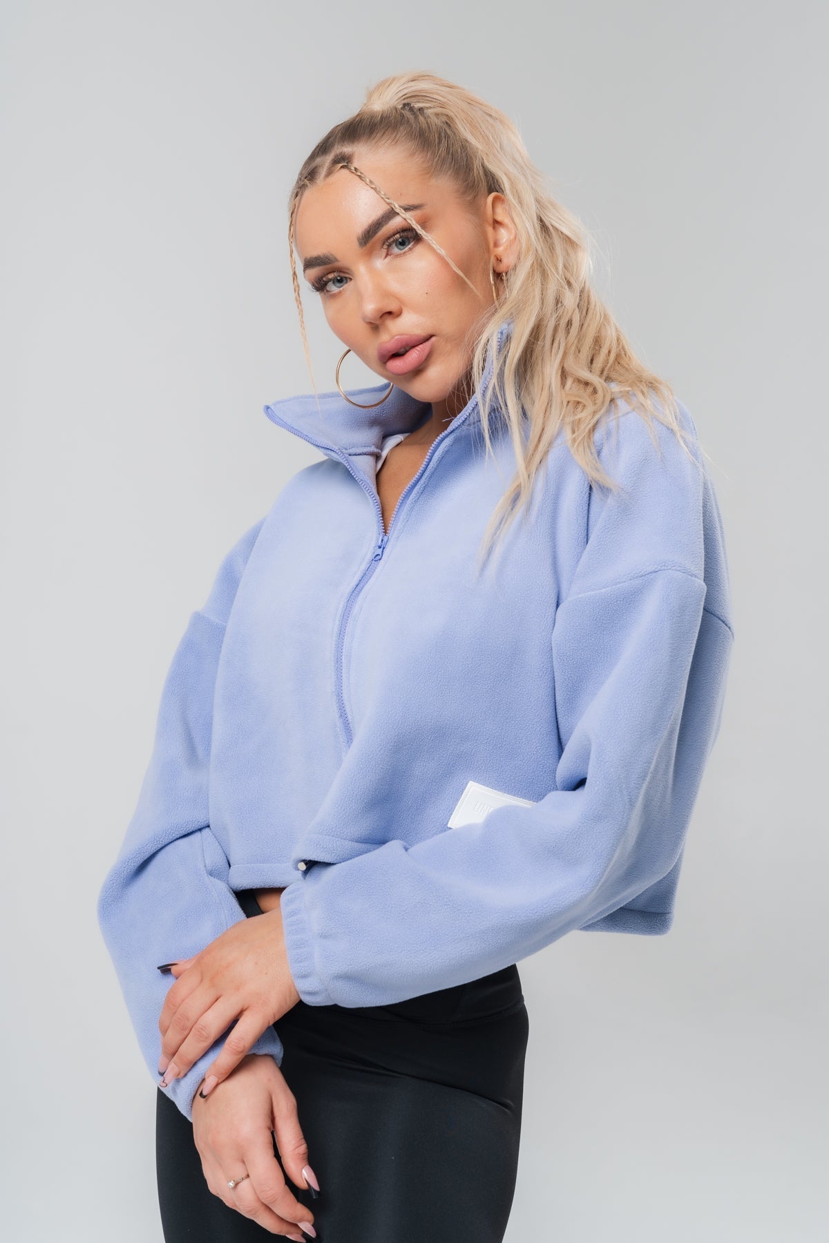 Cotton Zip Up X Lavender