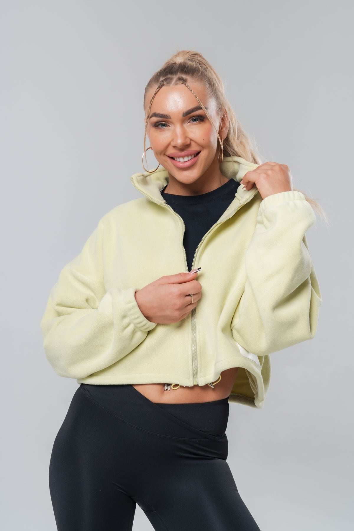 Cotton Zip Up x Pastel