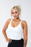 UG White Heart Scoop Singlet