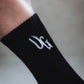 Black UG Logo Mid-High Socks