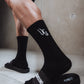 Black UG Logo Mid-High Socks