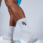 White UG Logo Mid-High Socks