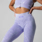 Lilac Ribbed Leggings