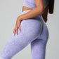 Lilac Ribbed Leggings