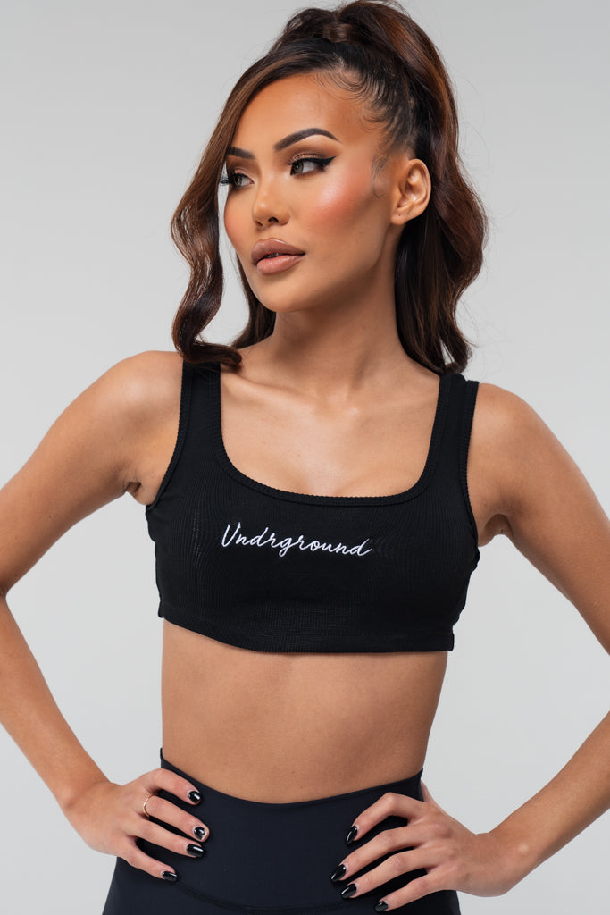 Crop Singlet x Black OTR