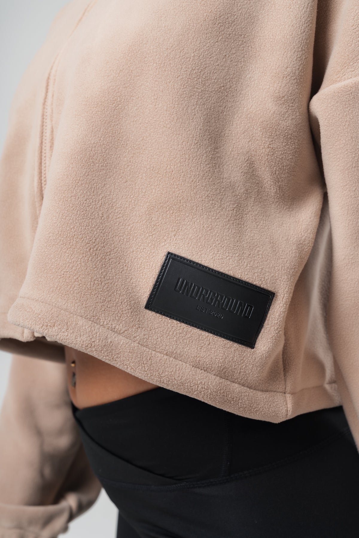 Cotton Zip Up X Nude