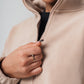 Cotton Zip Up X Nude