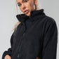 Cotton Zip Up X Black