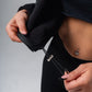 Cotton Zip Up X Black
