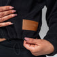 Cotton Zip Up X Black