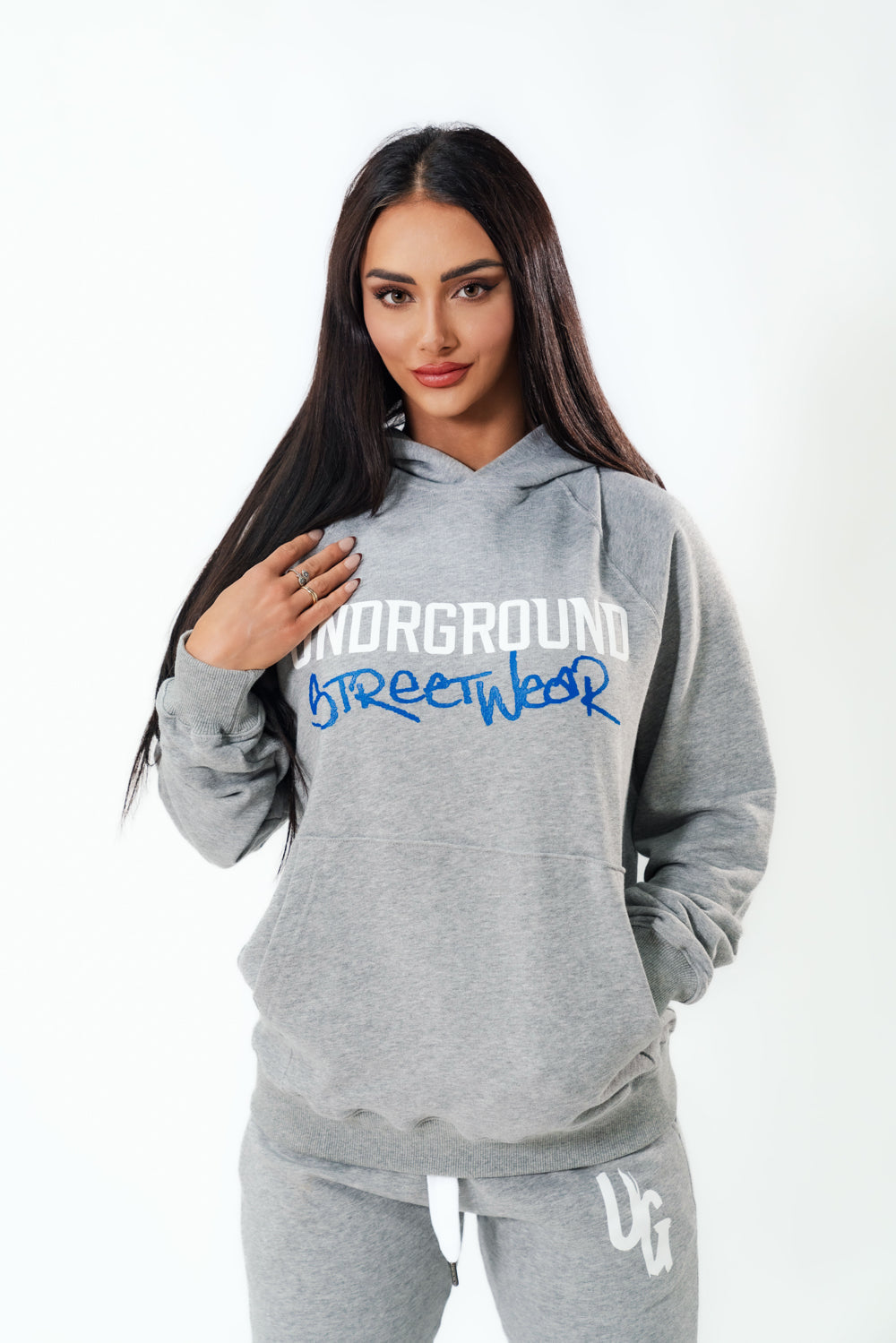 Grey Undrground Graphic Hoodie (UNISEX)