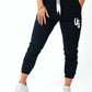 Black Puff Print Joggers (UNISEX)