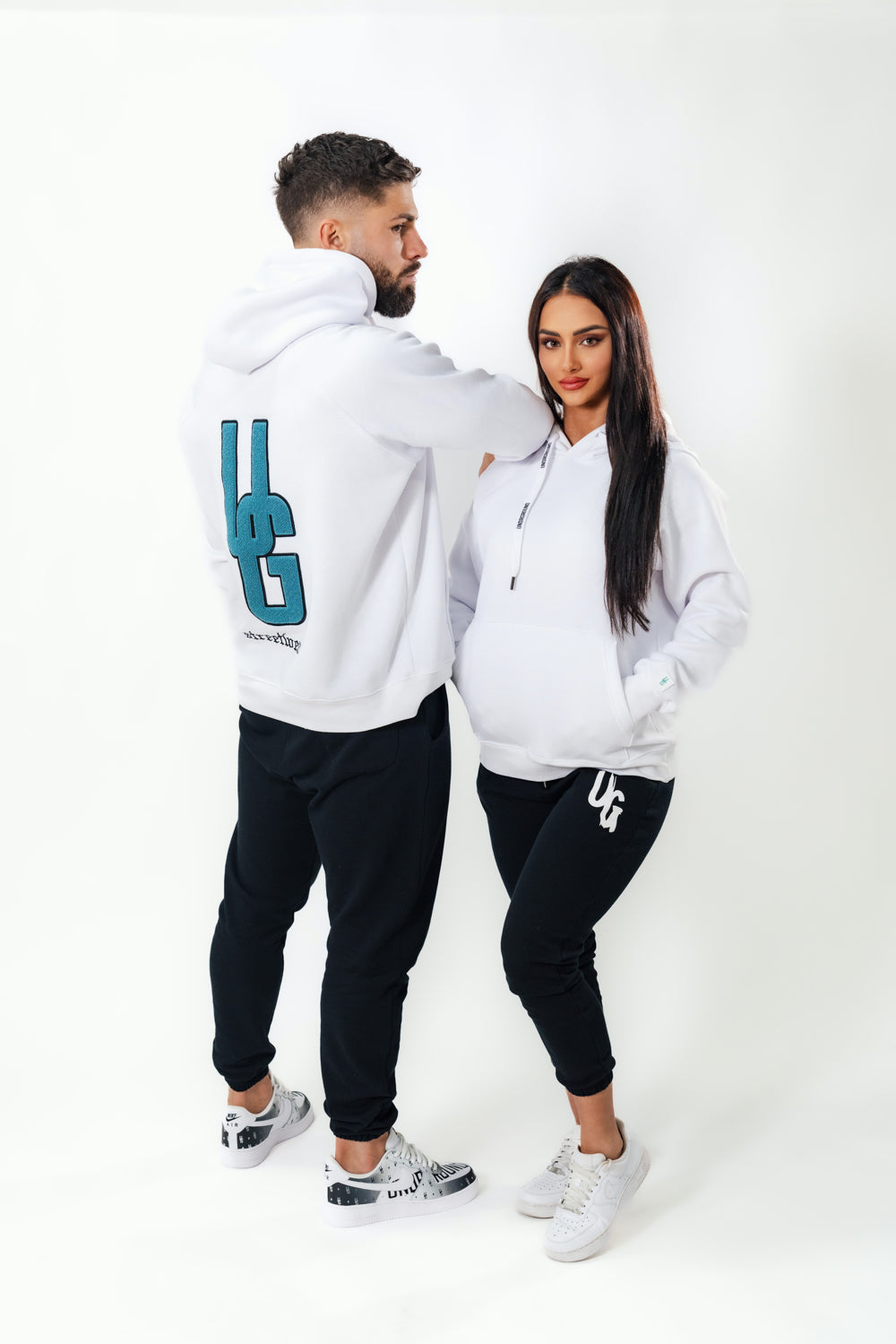 White UG Warm Up Hoodie (UNISEX)